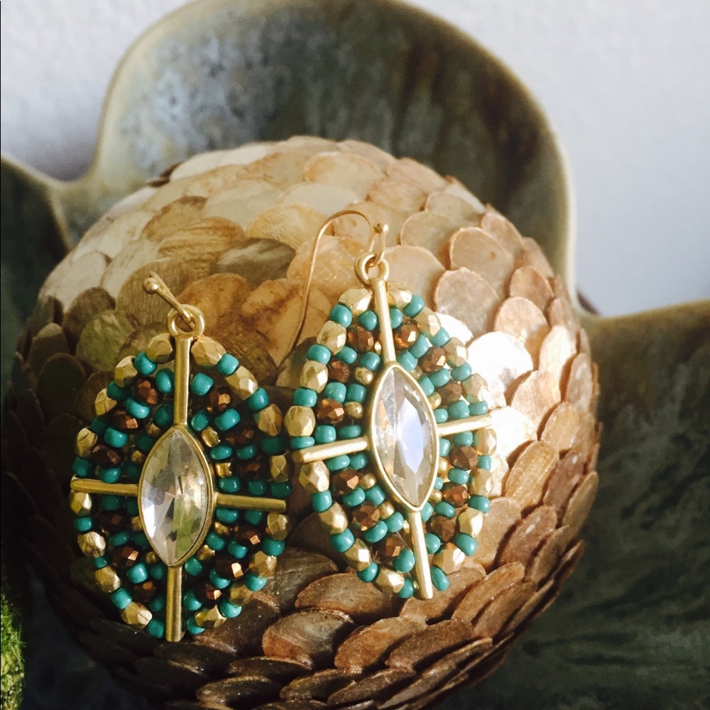 Boho Chic Earrings - mixed metal look